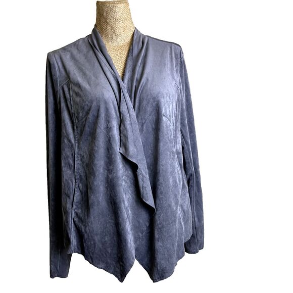 Kut from The Kloth Gray Long Sleeve Open Blazer Sz L Cardigan Whimsygoth - Picture 10 of 15